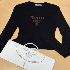 Prada Milano Black Long Sleeve Sweater